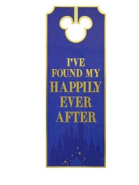 Disney Gold and Blue "I'm Looking For My Once Upon A Time" Door Hanger